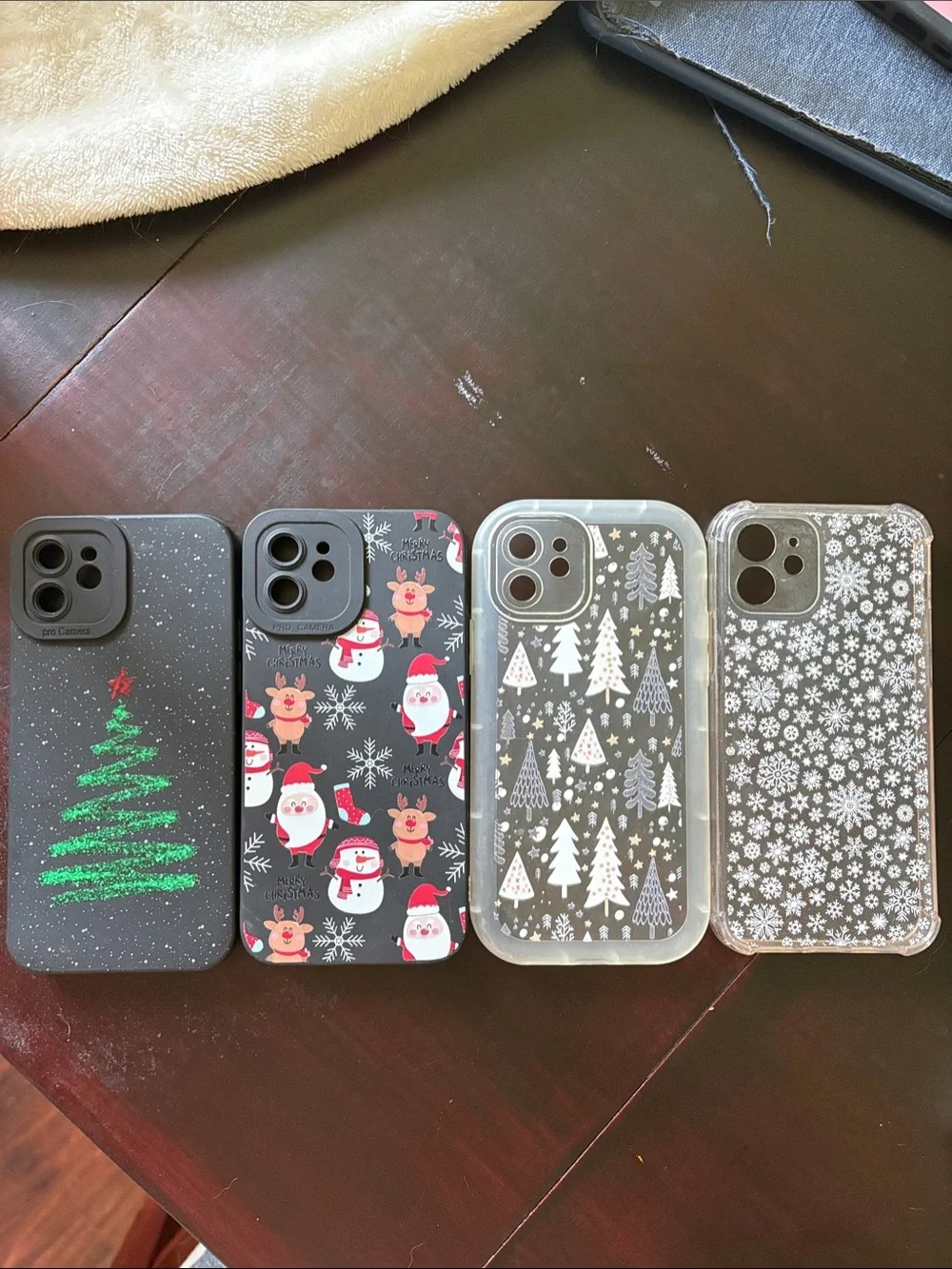 Holiday Themed Black Christmas iPhone 12 Case Collection